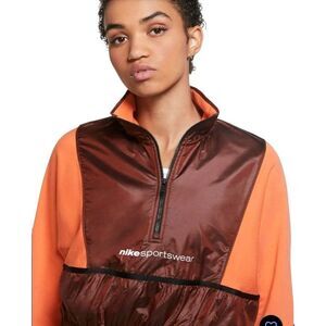 Nike Sportswear Womens Top Orange XXL Camellia Firewood Sweatshirt Plus Size